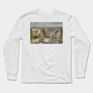 Champs-Élysées from the Arc De Triomphe Long Sleeve T-Shirt